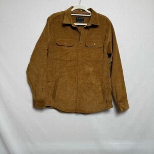 Empyre Brown Corduroy Button Up Shirt Jacket Men’s M 100% Cotton